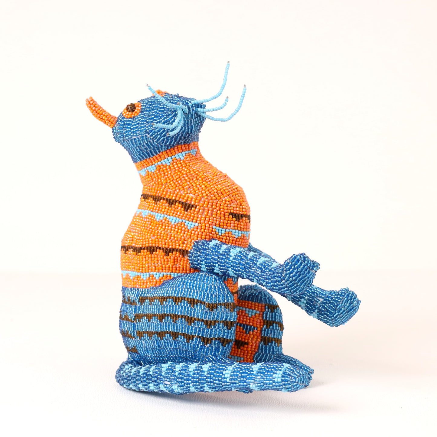 beaded cat art