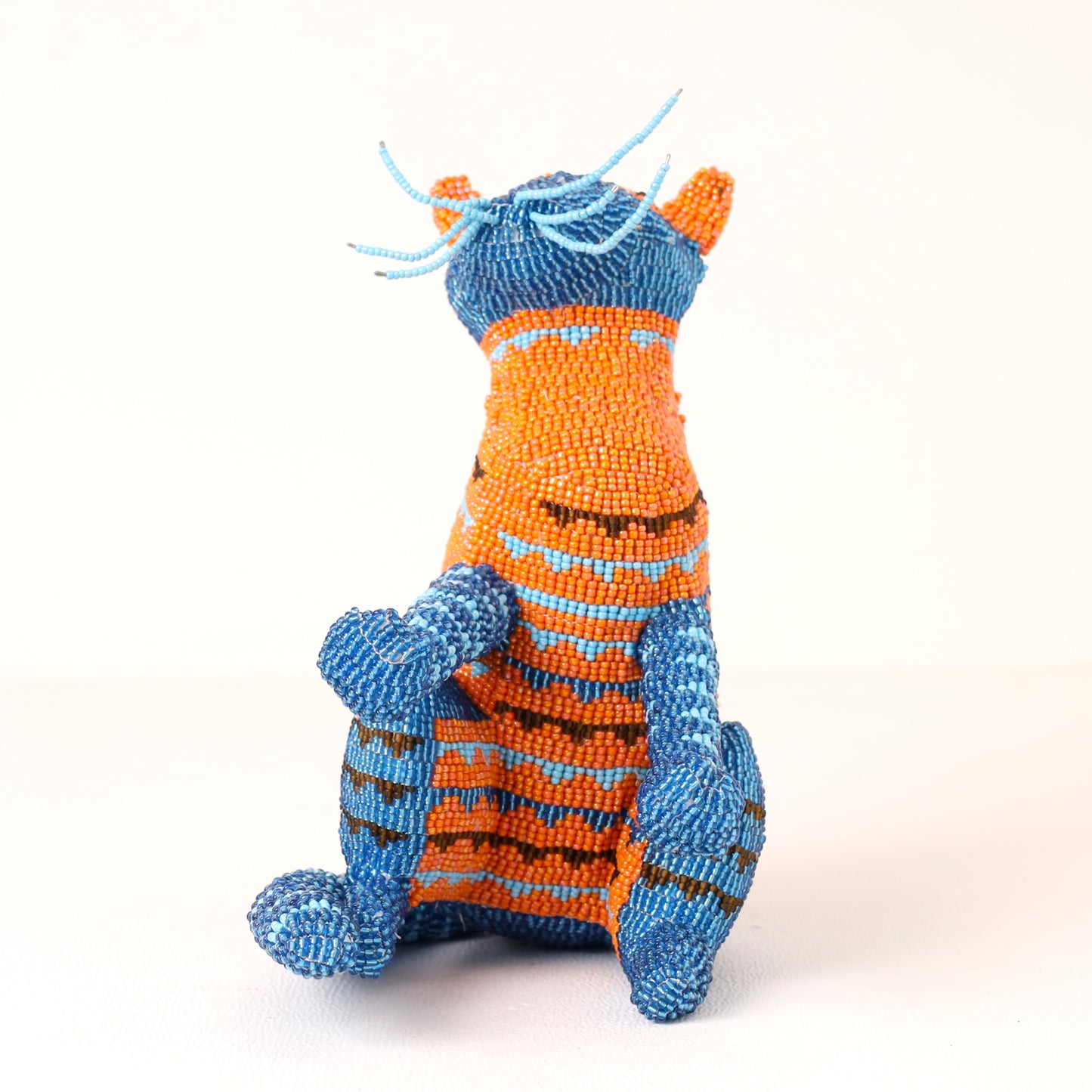 beaded cat art