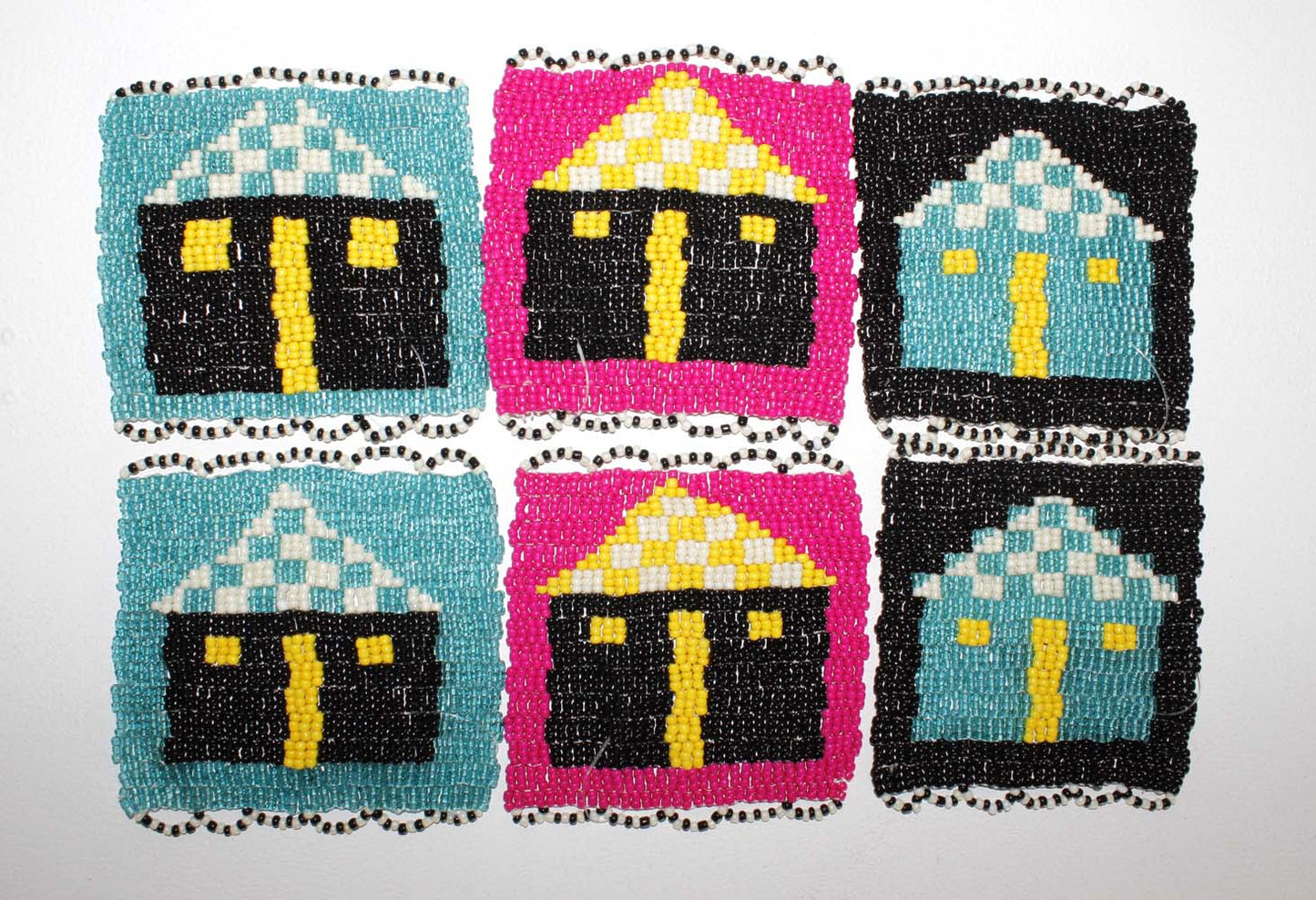 beaded coaster set