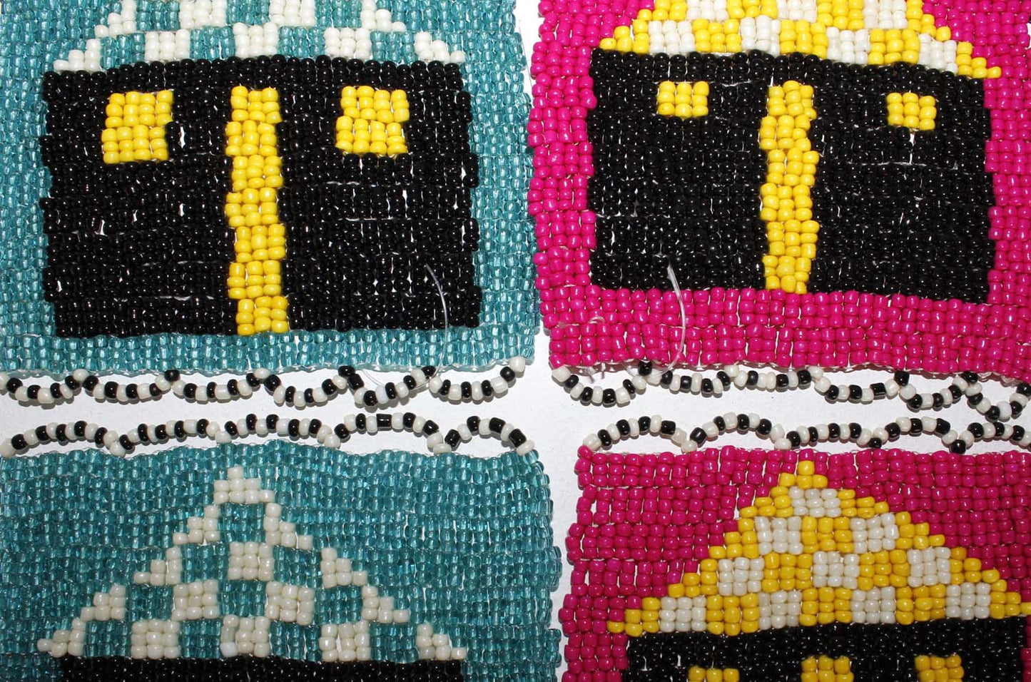 beaded coaster set