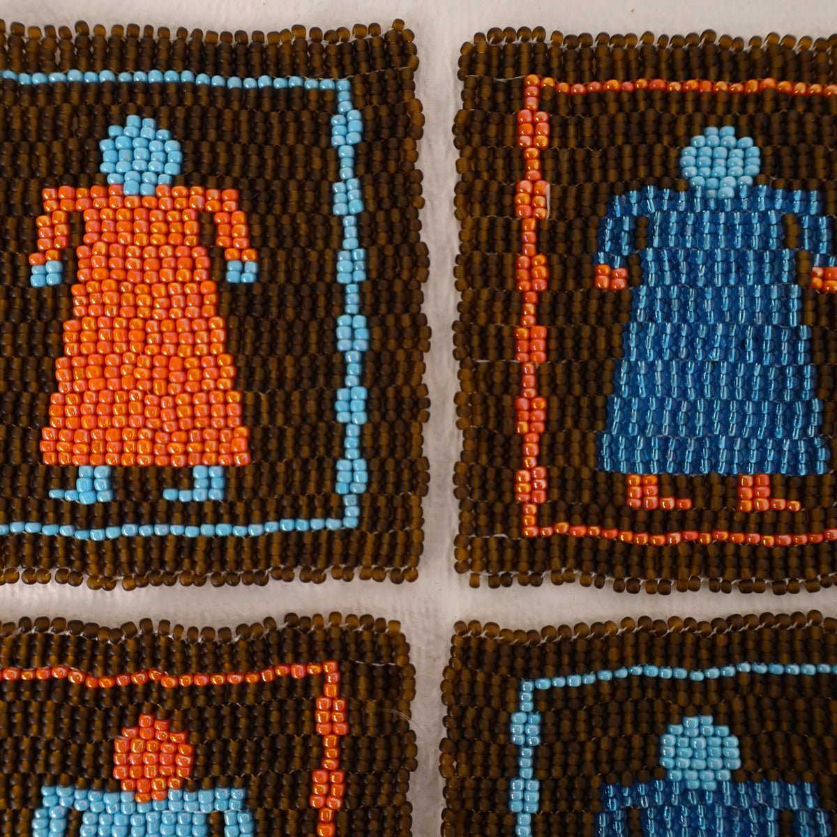 beaded coaster set