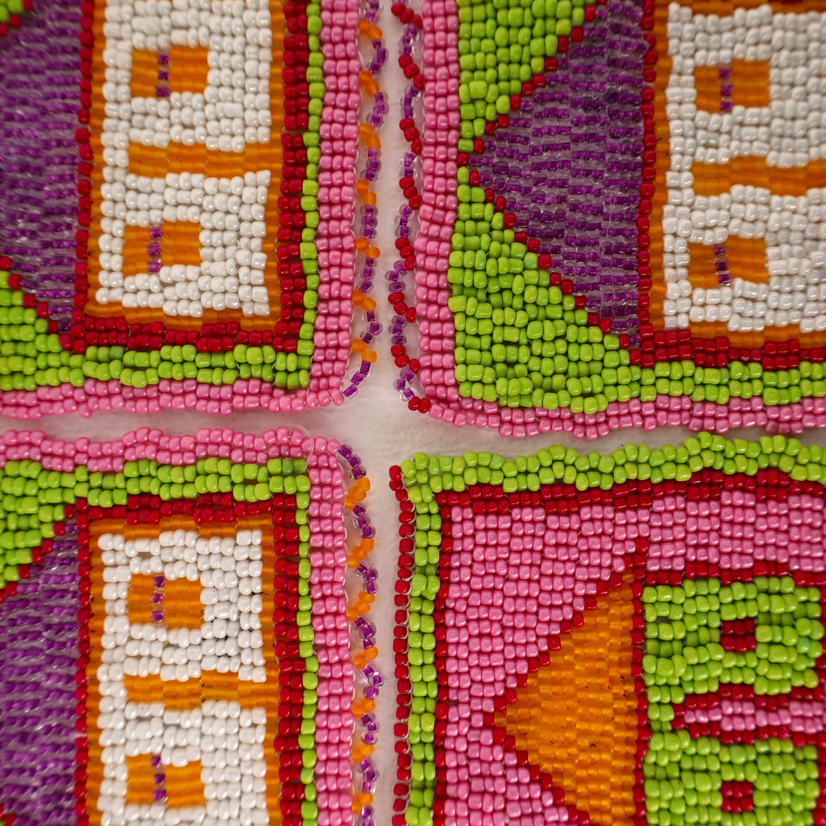 beaded coaster set