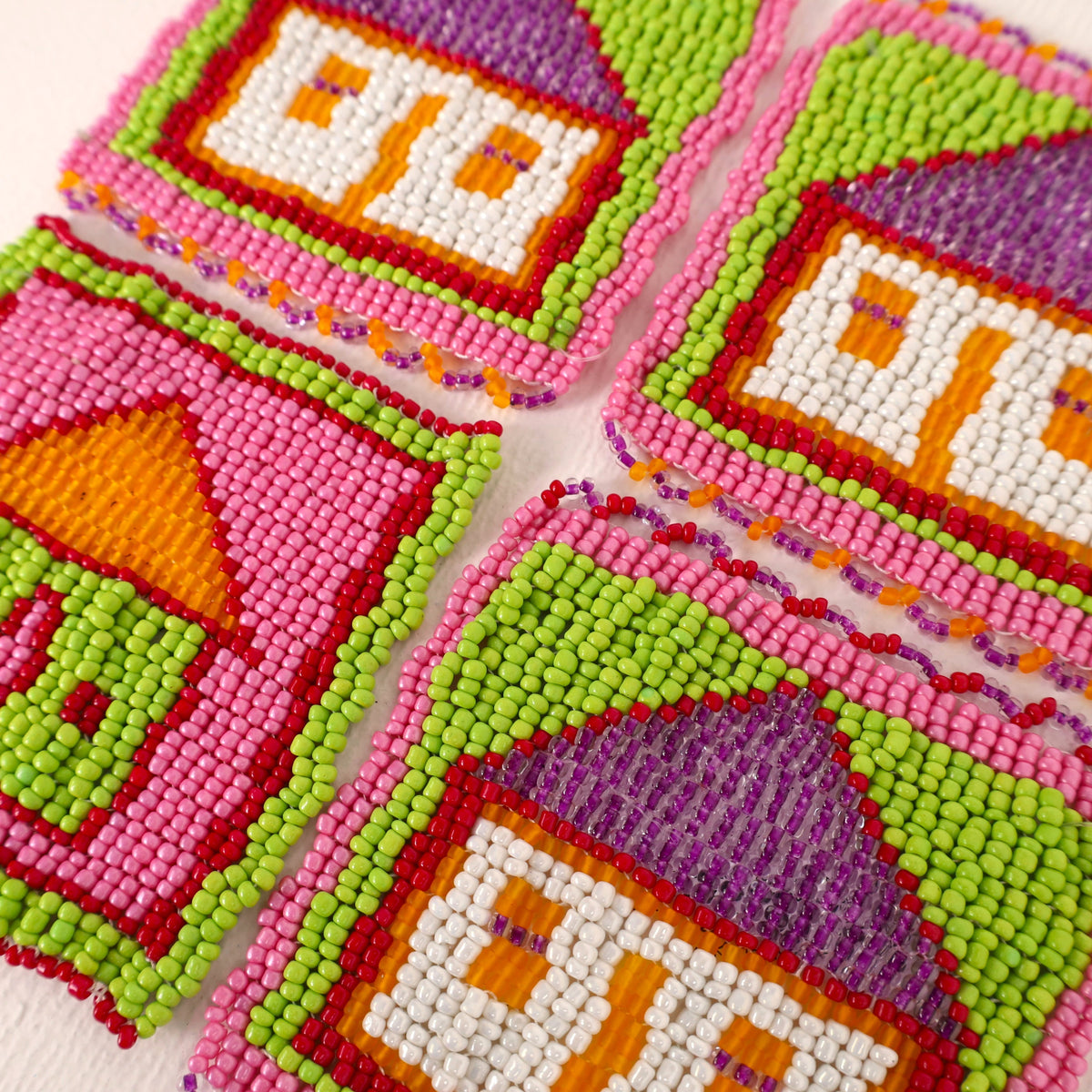 beaded coaster set