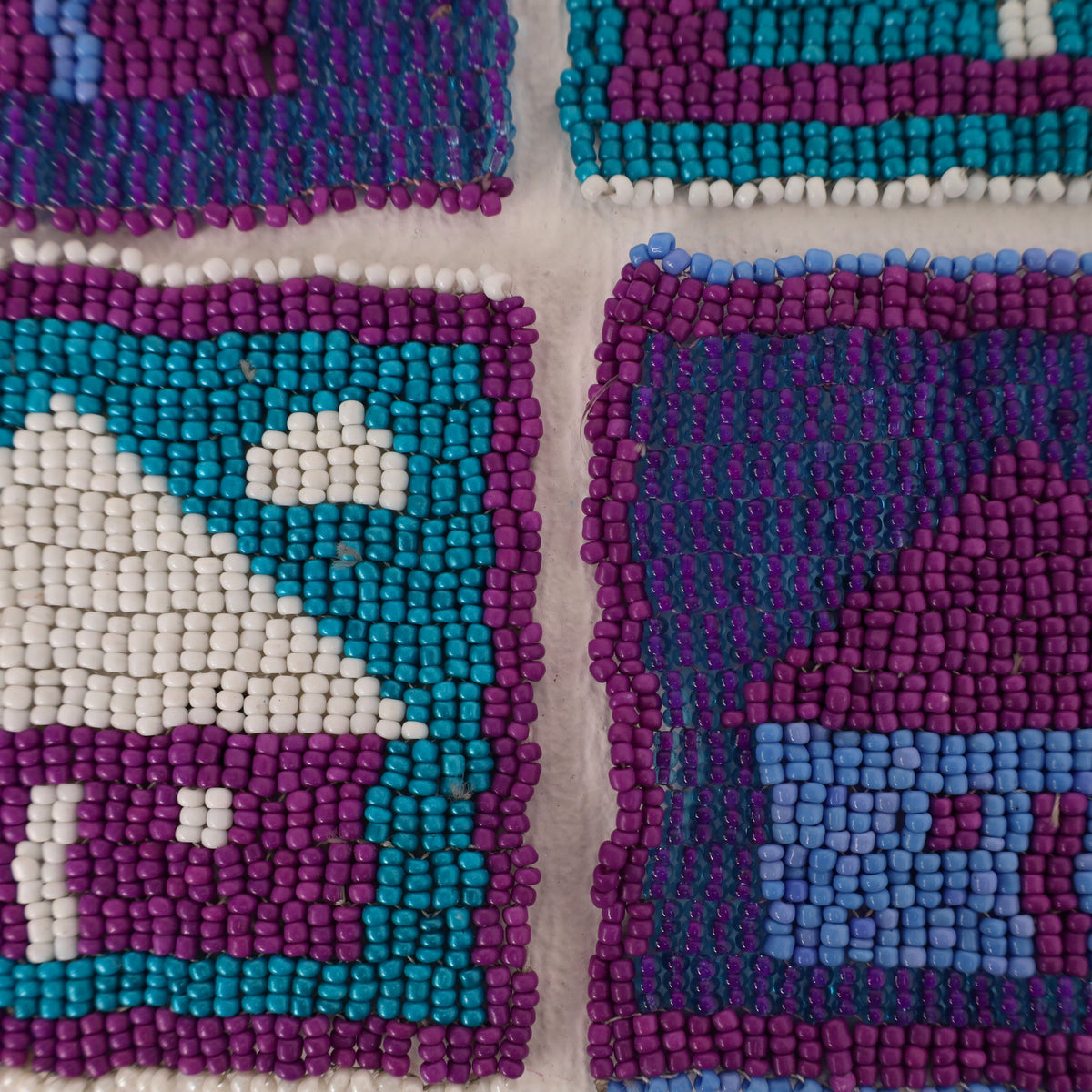 beaded coaster set