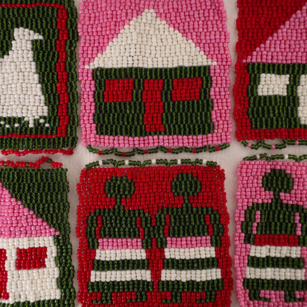 beaded coaster set