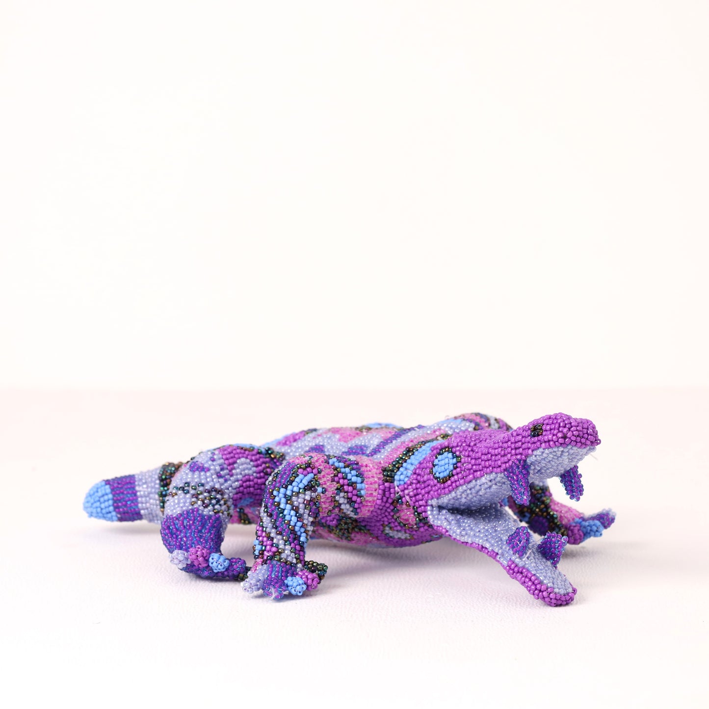 beaded crocodile art