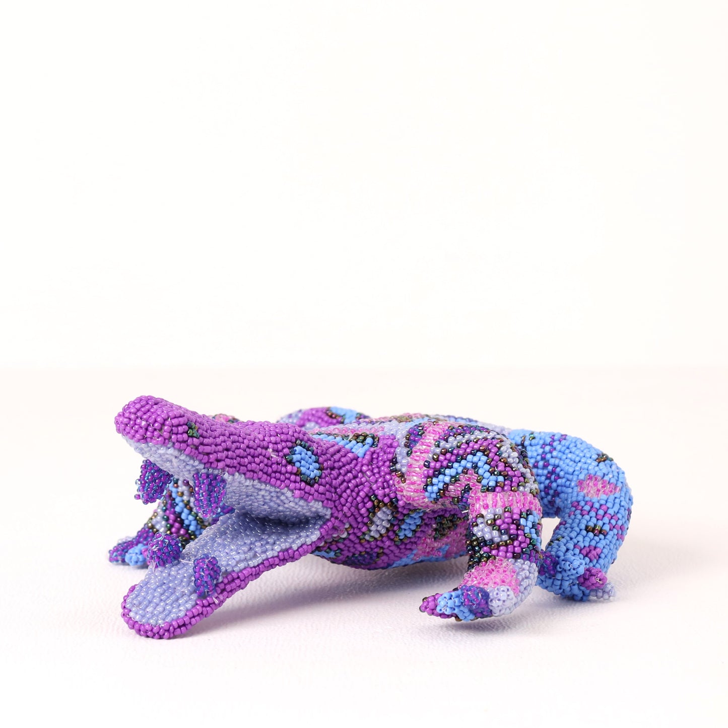 beaded crocodile art