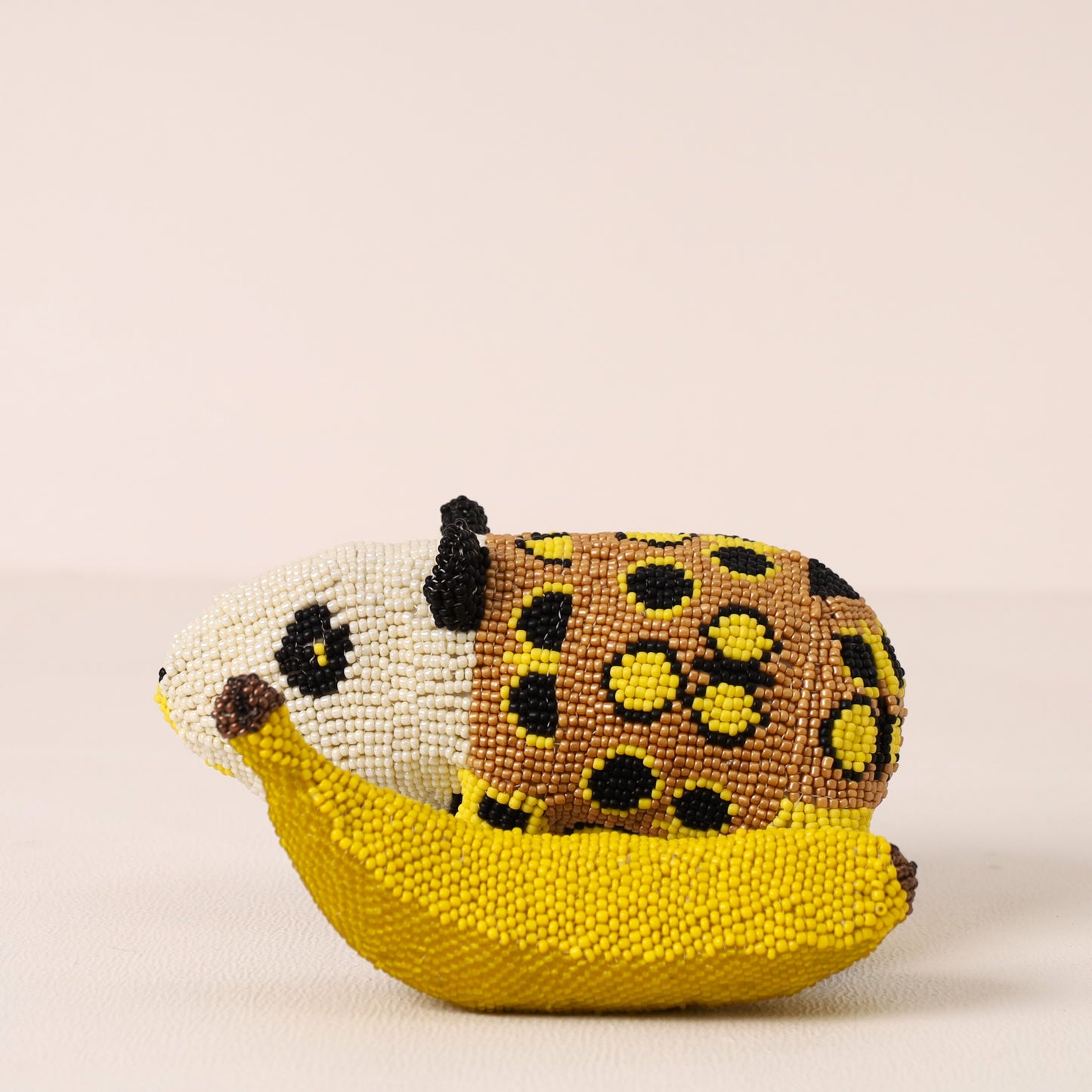 Handmade African beaded dassie sculpture