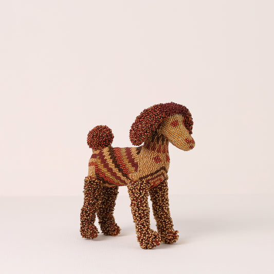 beaded dog art