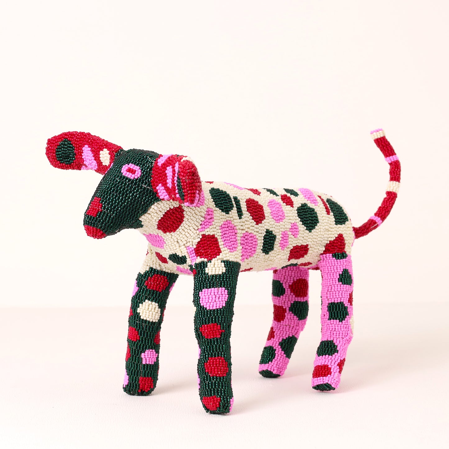 beaded dog art