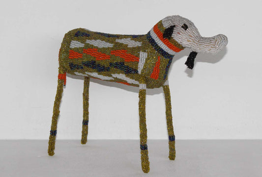 beaded elephant art