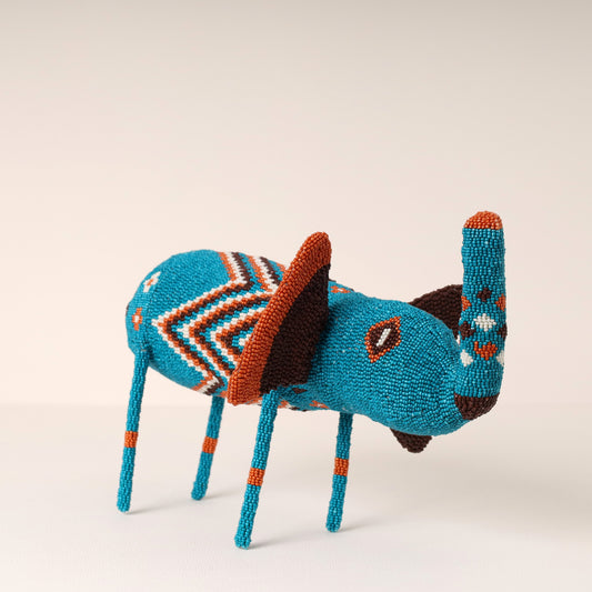 beaded elephant art