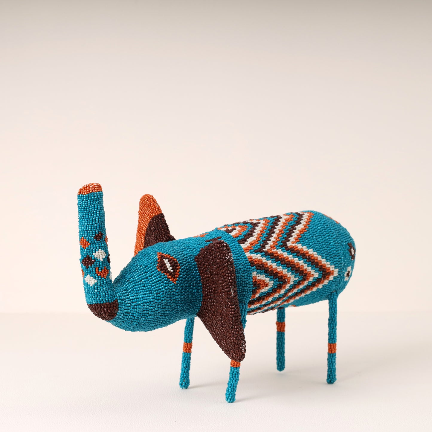beaded elephant art