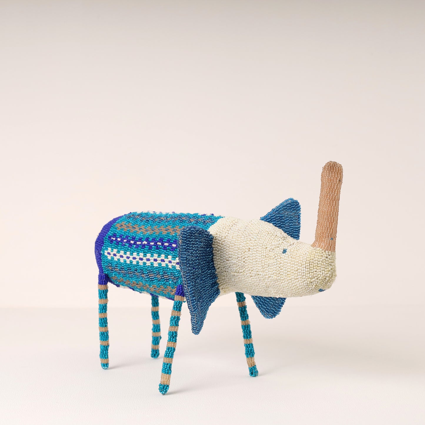 beaded elephant art