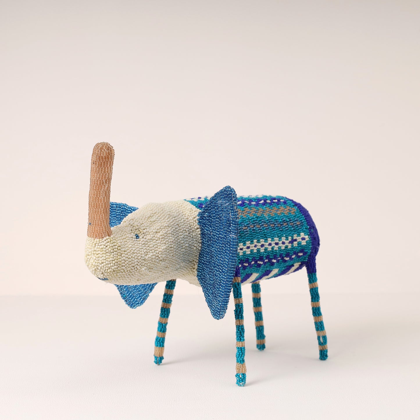 beaded elephant art