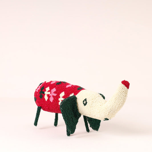 beaded elephant art