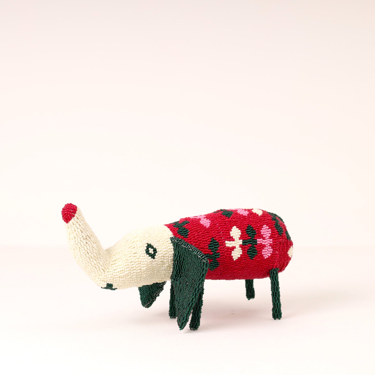 beaded elephant art