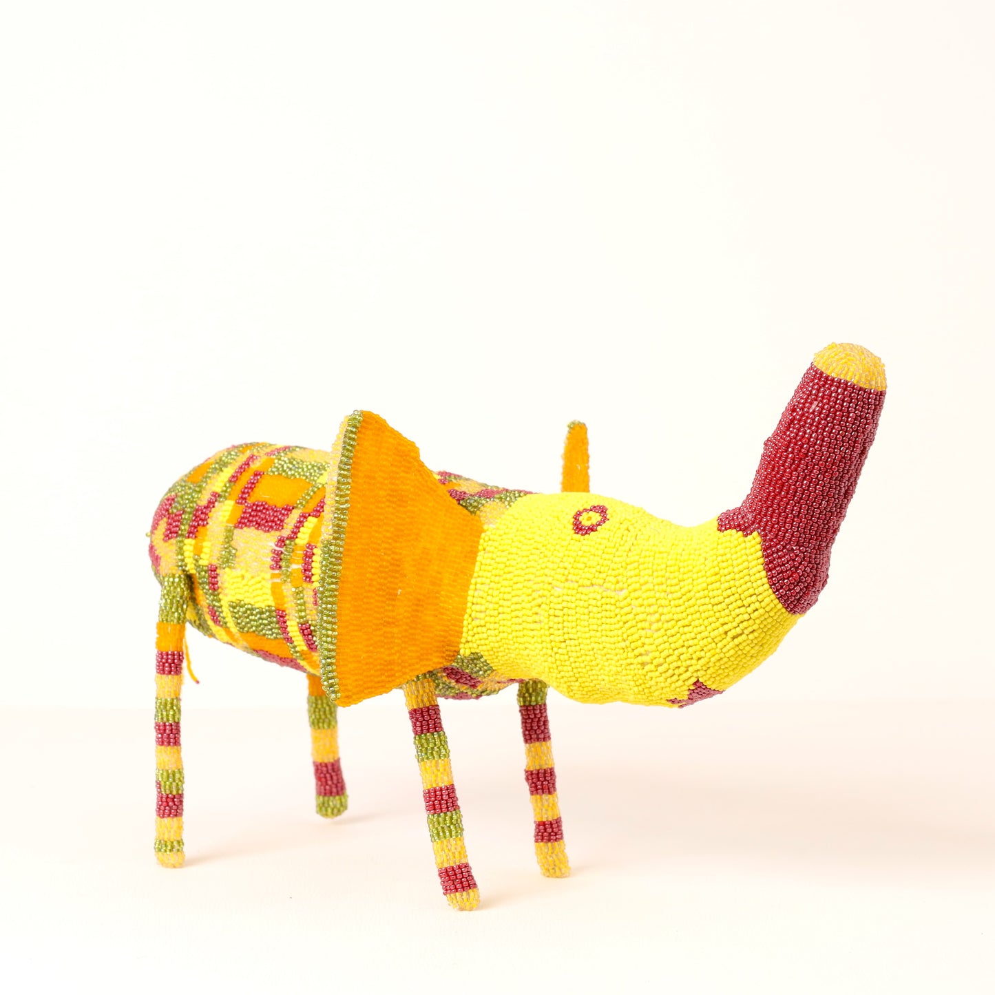 beaded elephant art
