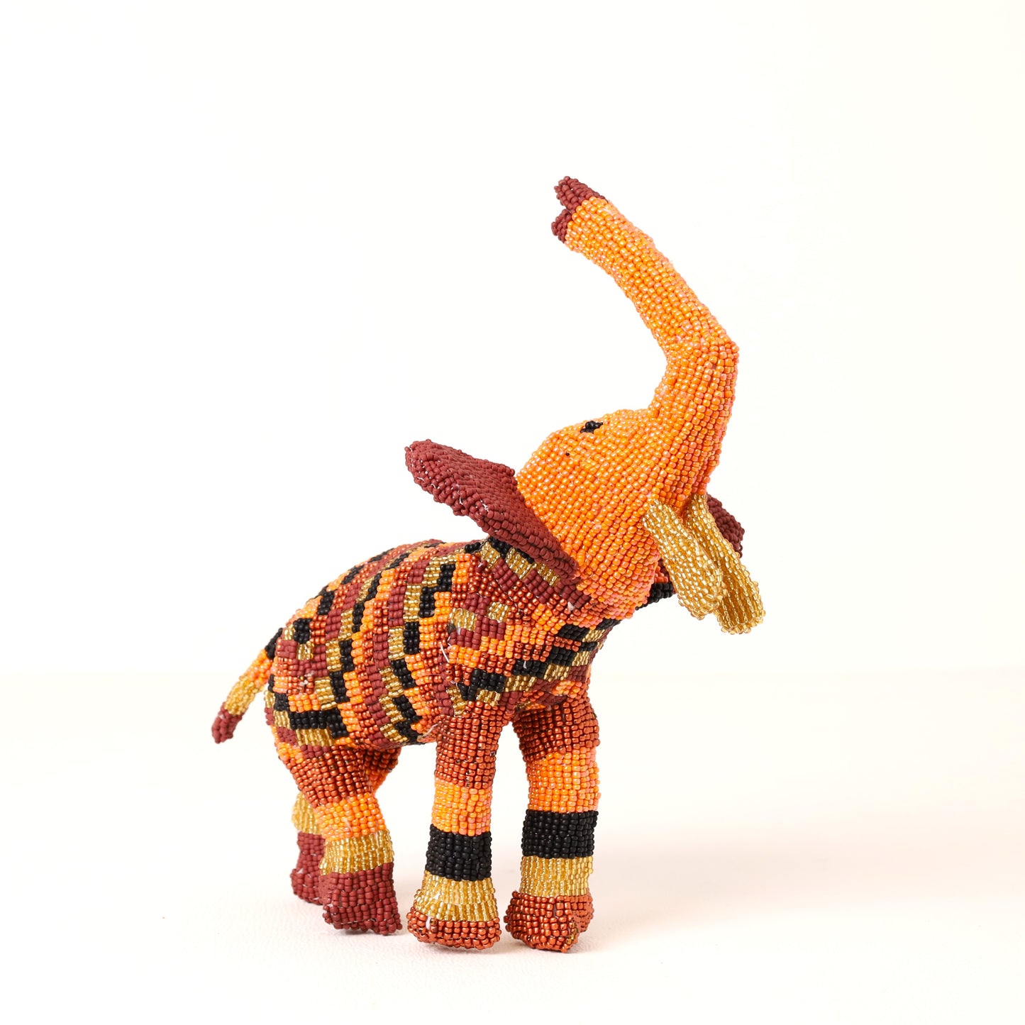 beaded elephant art