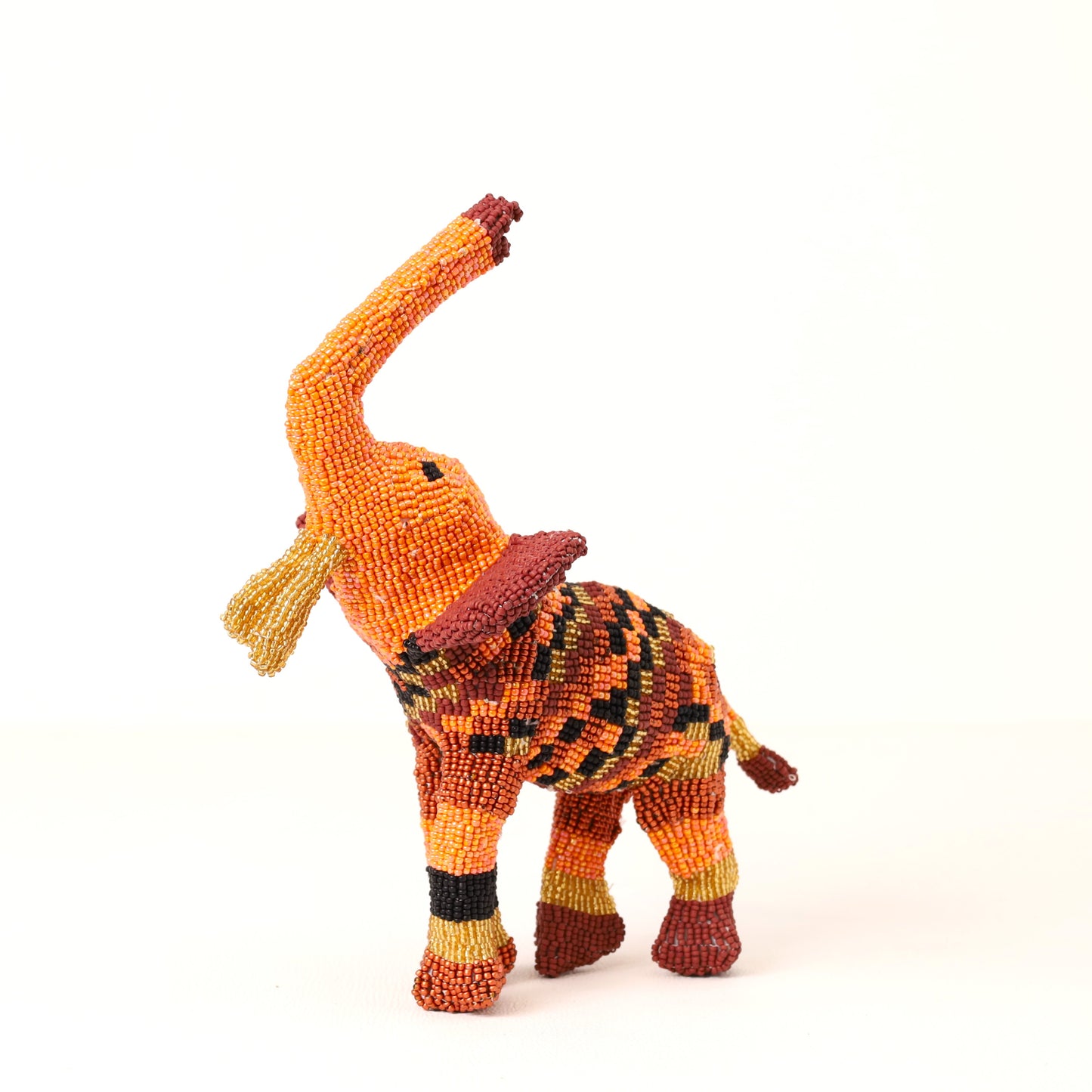 beaded elephant art
