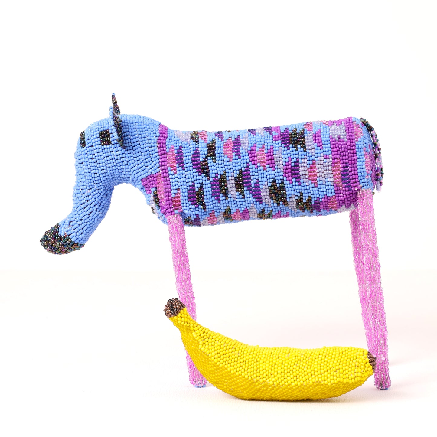 beaded elephant art