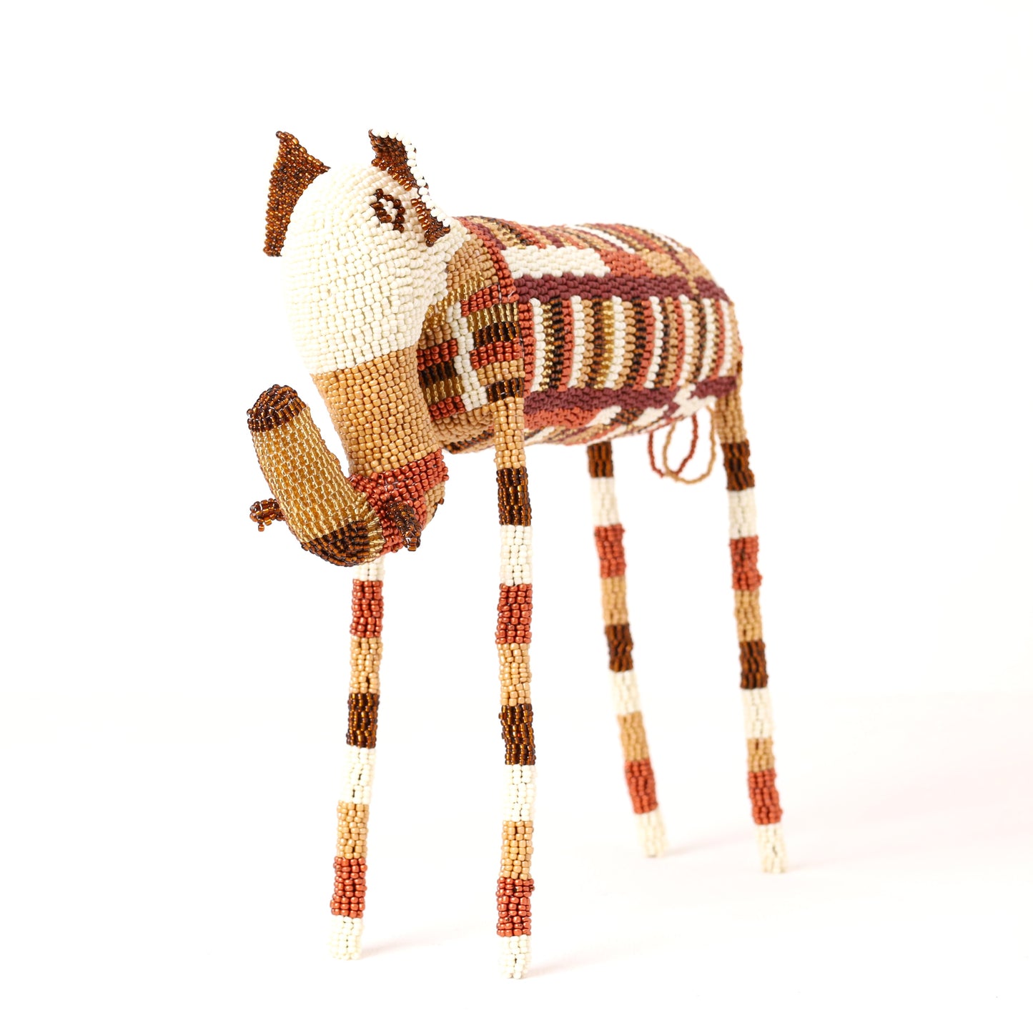 beaded elephant art