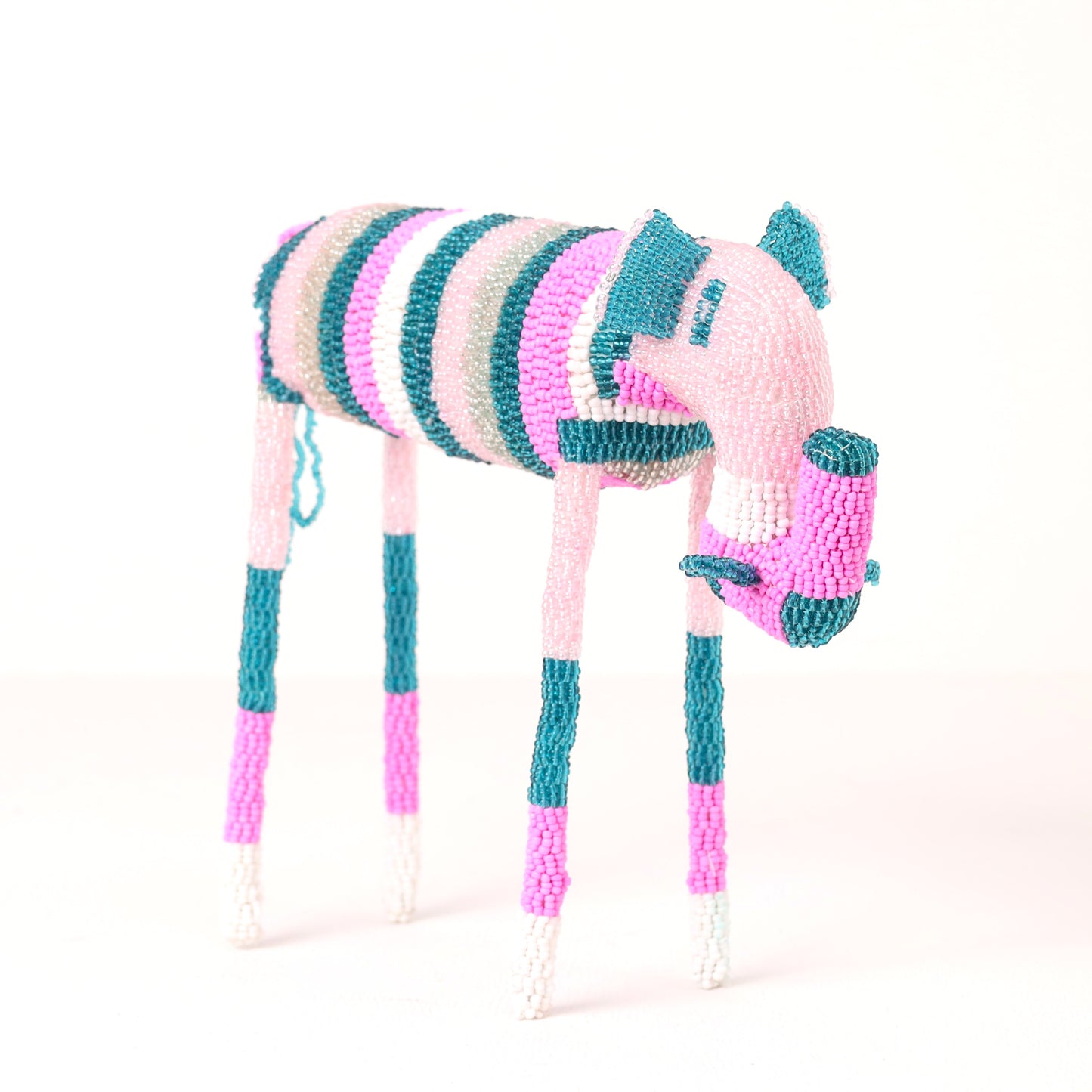 beaded elephant art