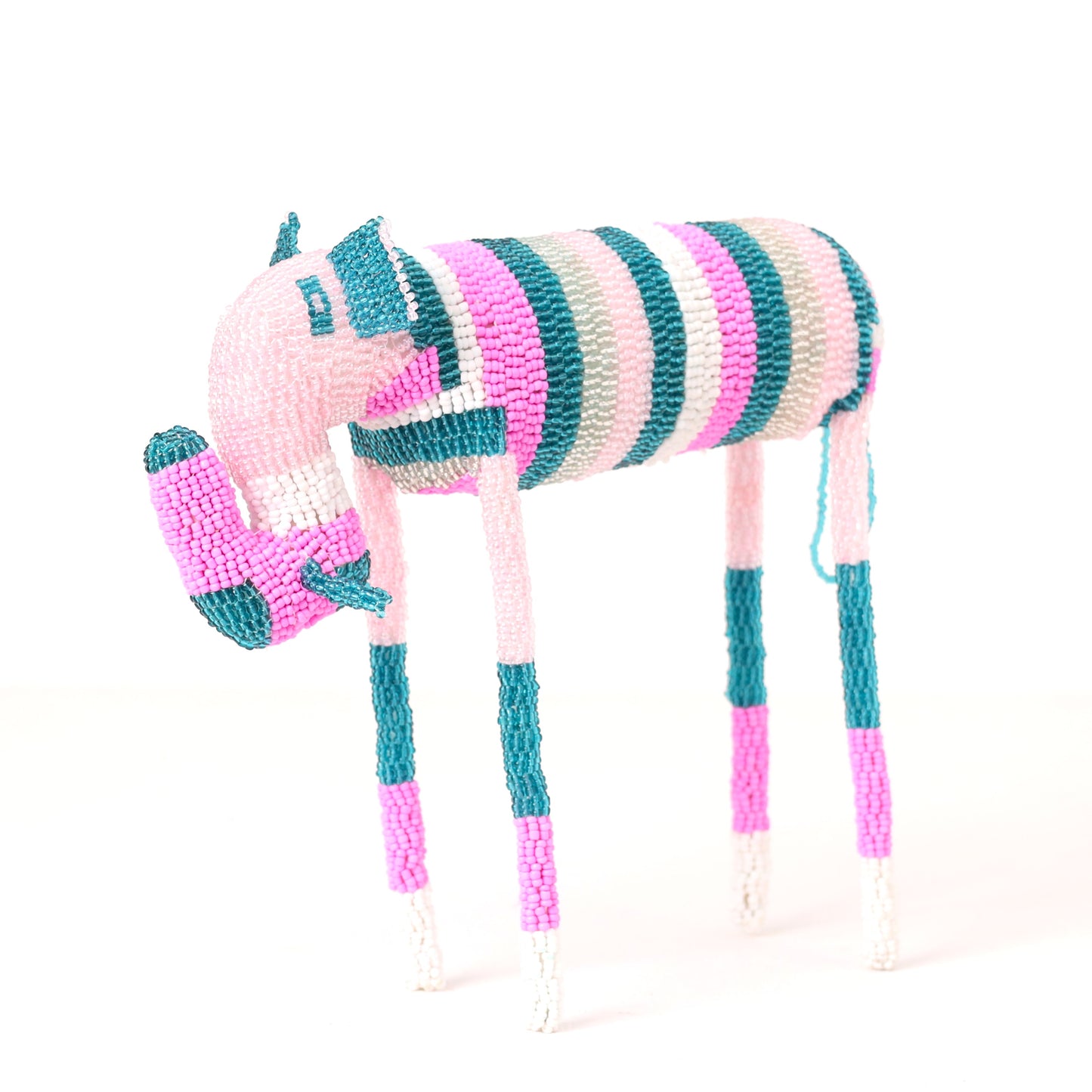beaded elephant art