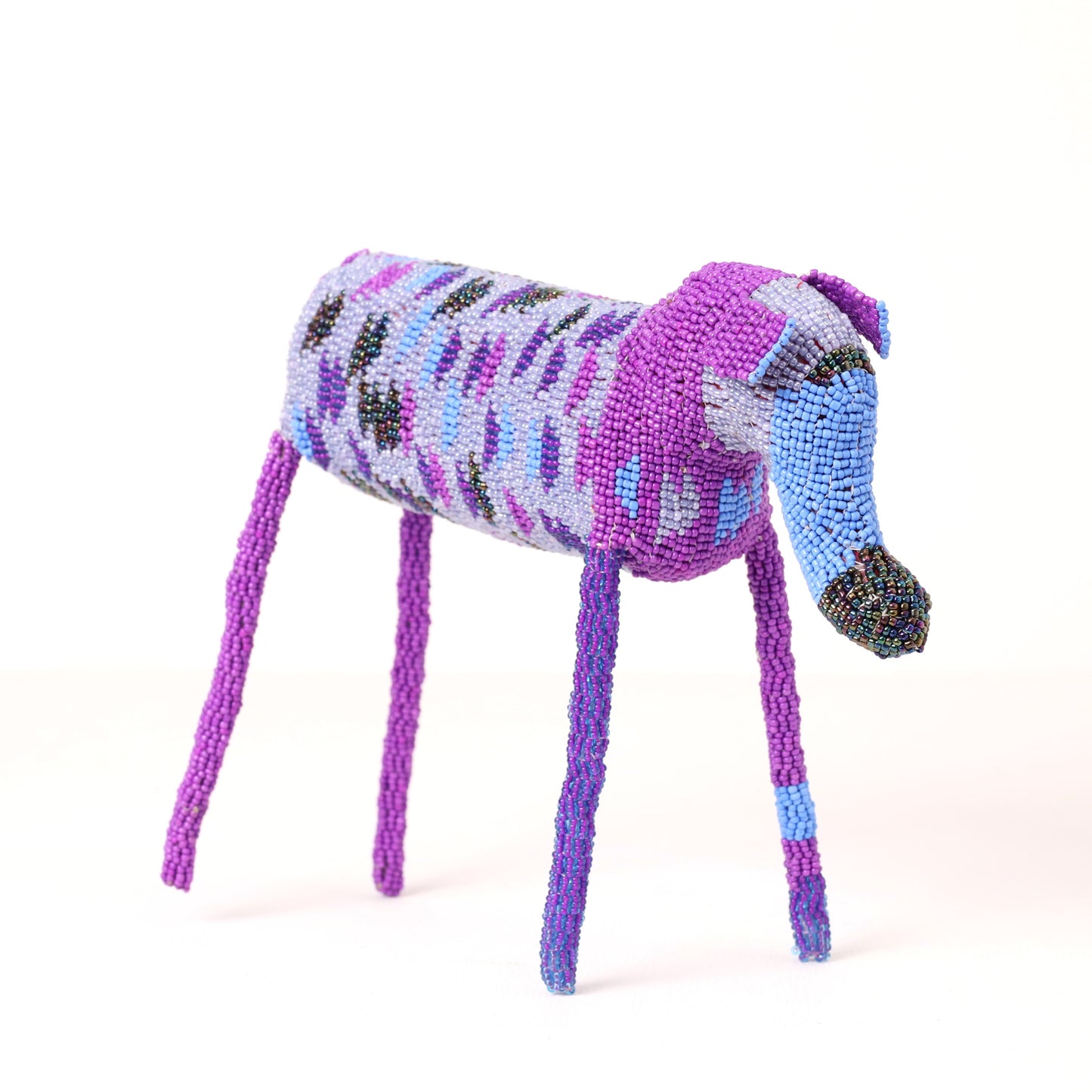beaded elephant art