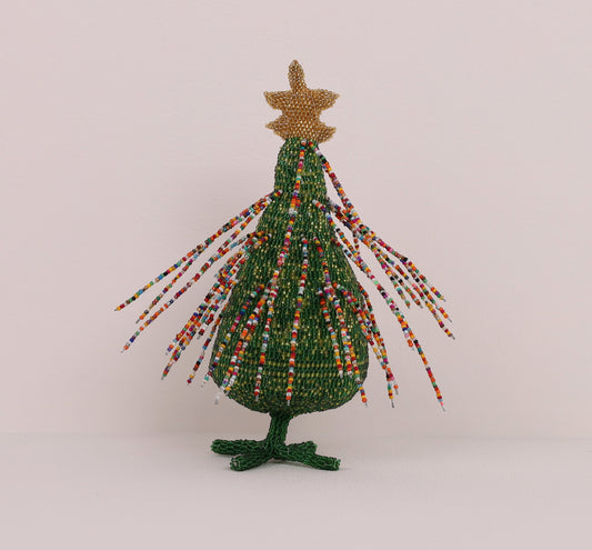 beaded festive tree