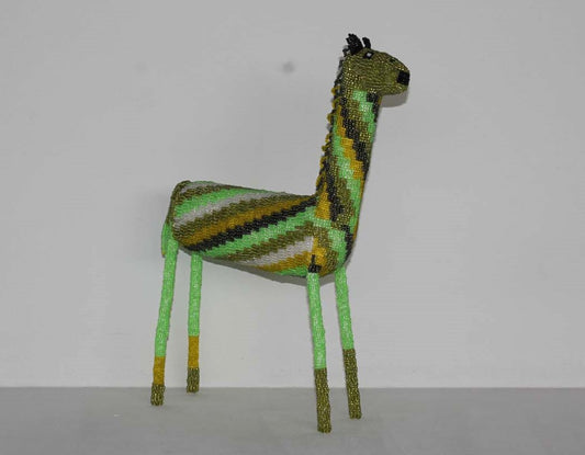 beaded giraffe art