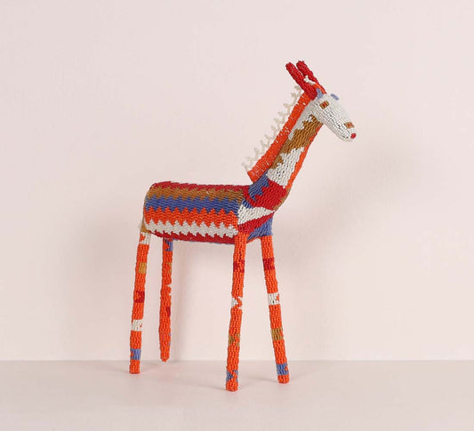 beaded giraffe art