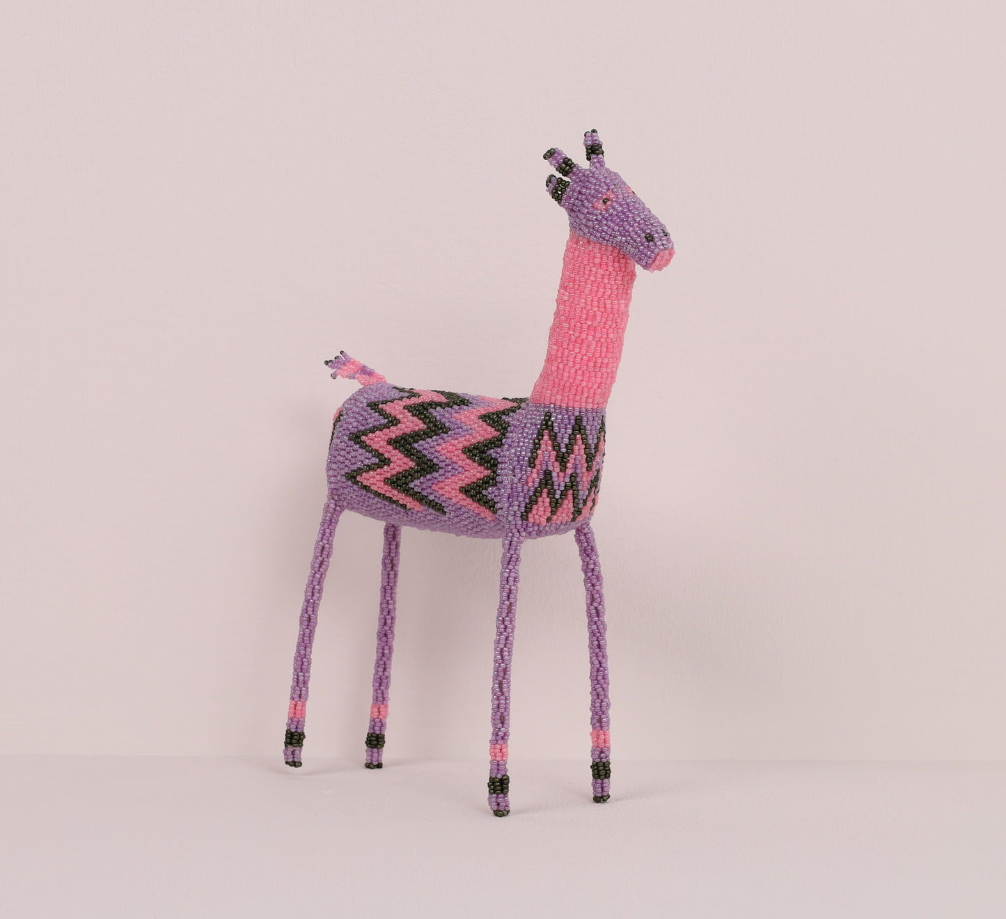 beaded giraffe art