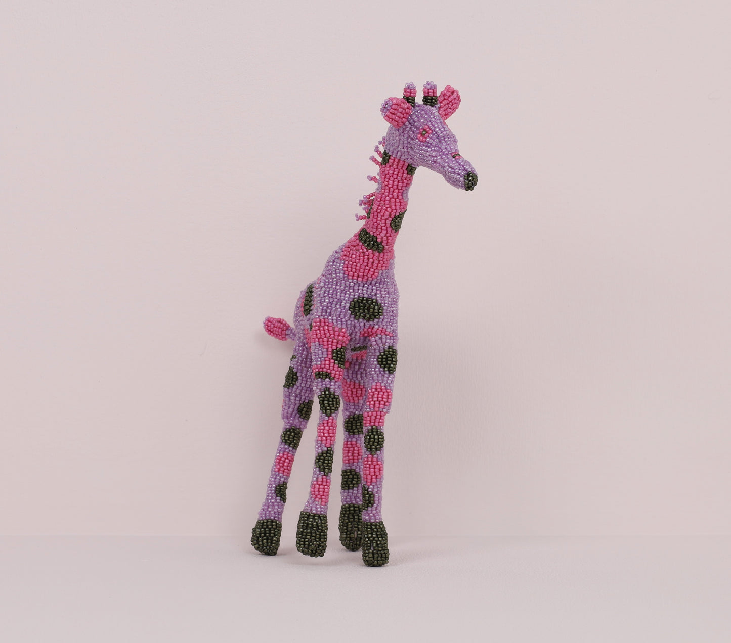 beaded giraffe art