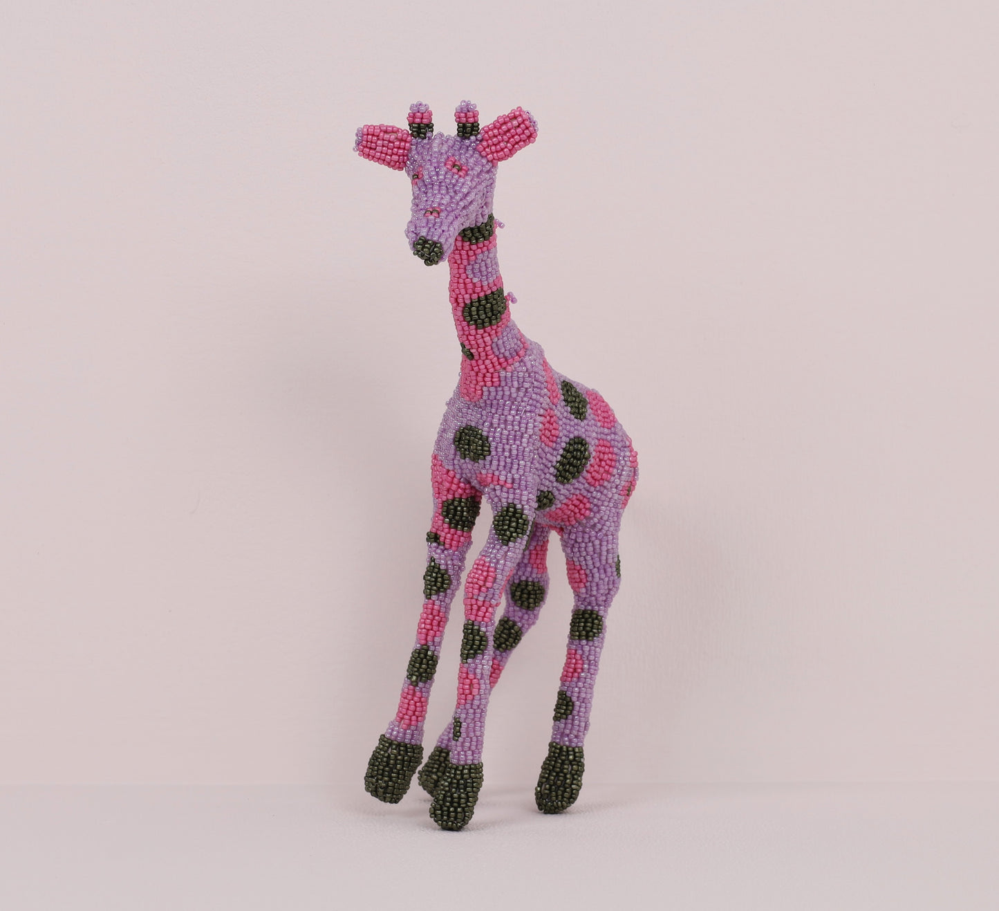 beaded giraffe art