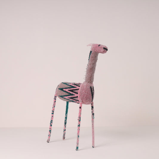 beaded giraffe art