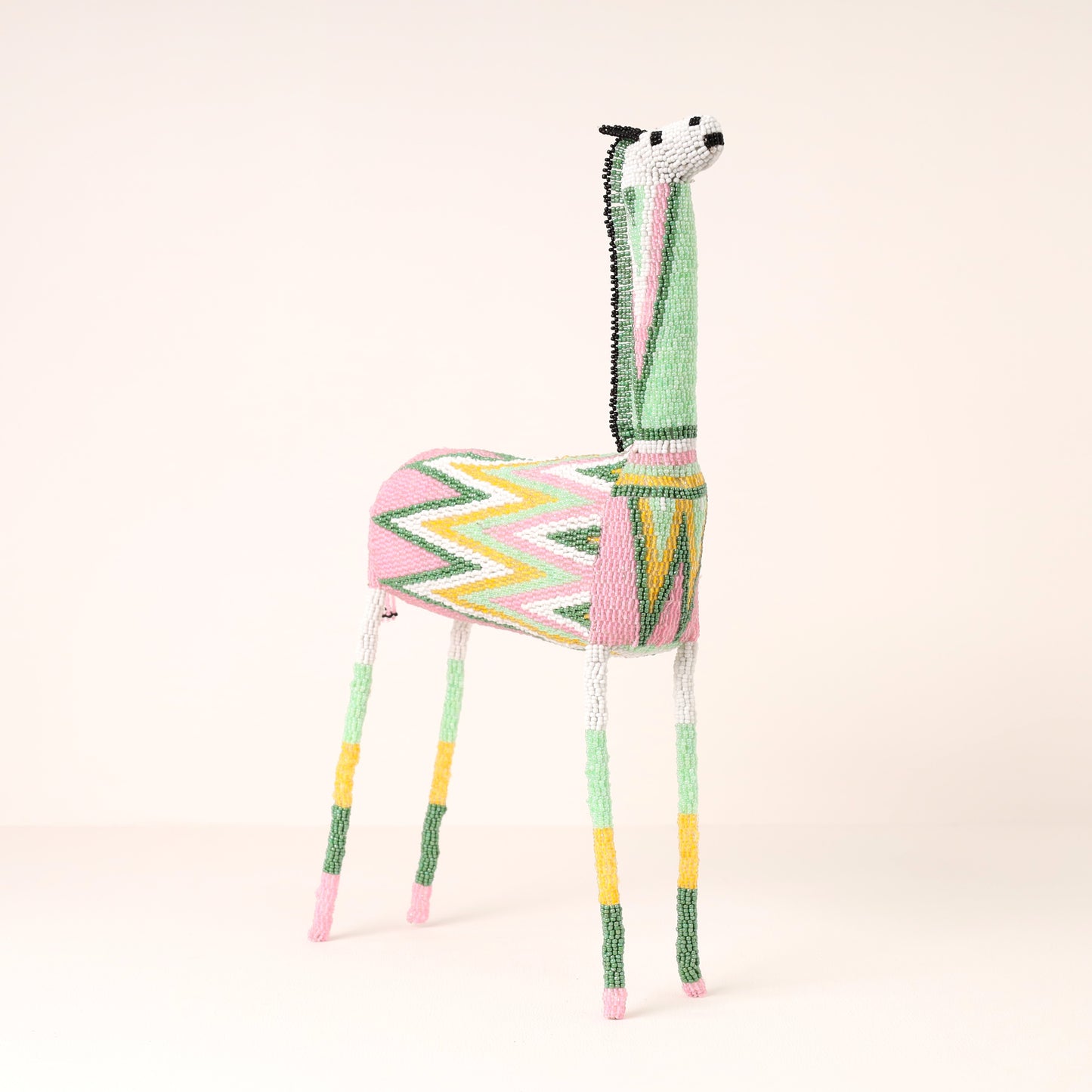 beaded giraffe art