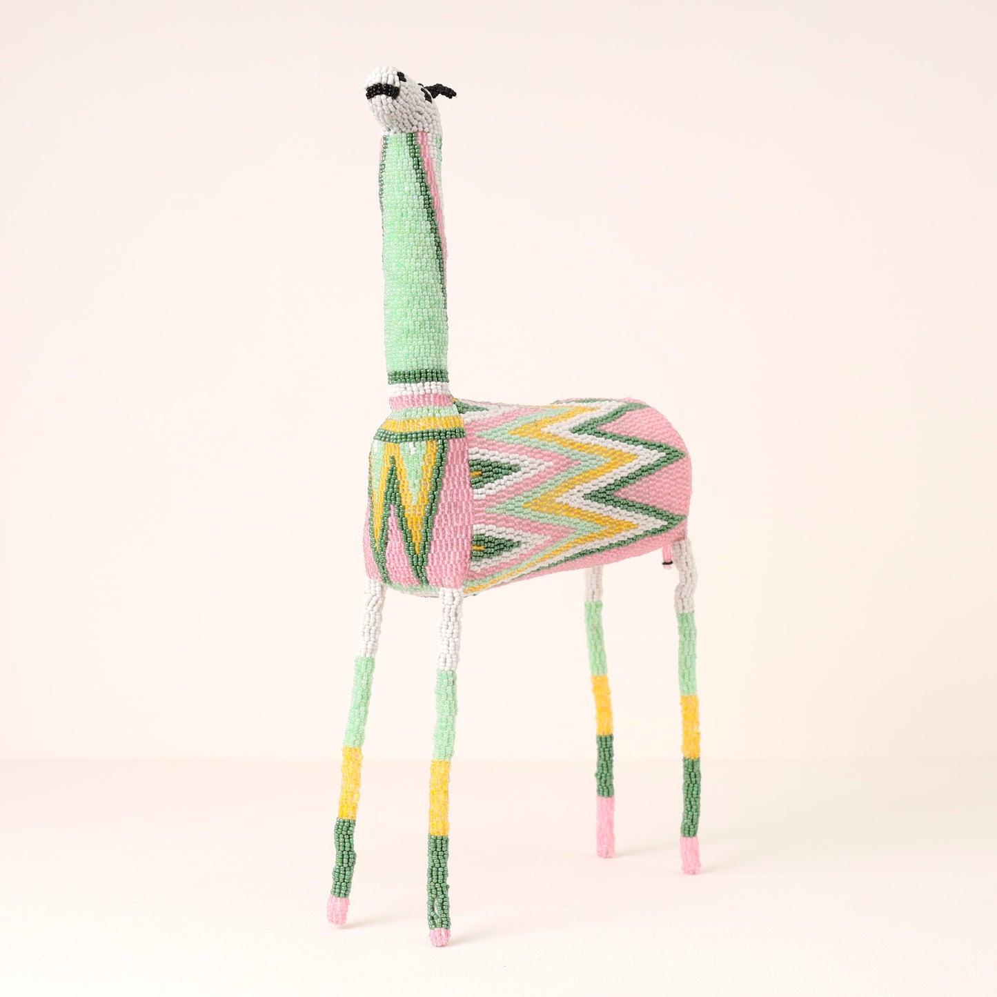 beaded giraffe art