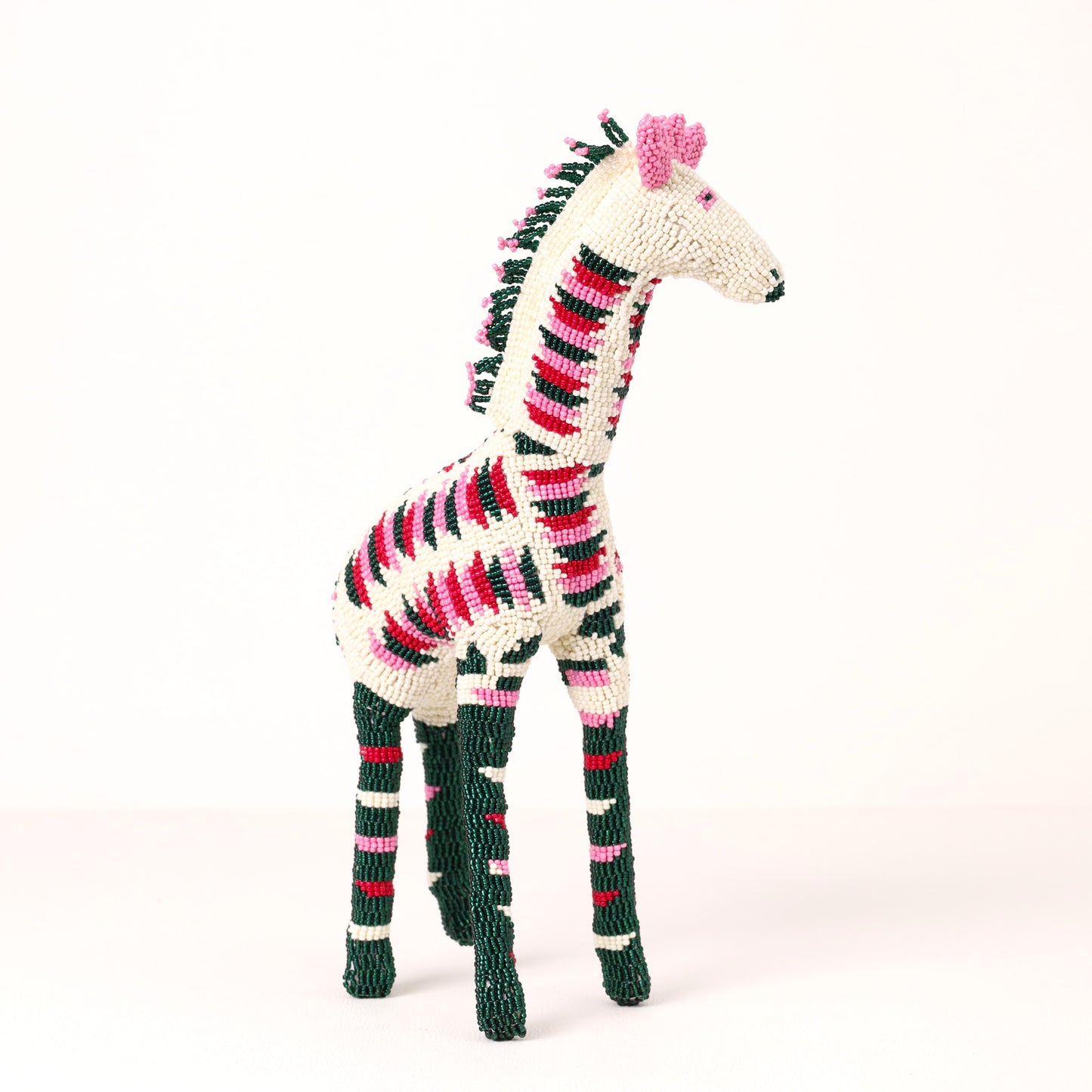 beaded giraffe art
