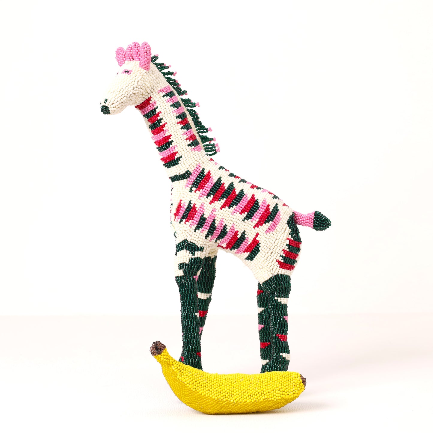 beaded giraffe art