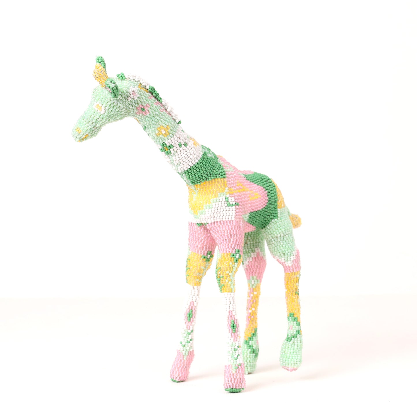 beaded giraffe art