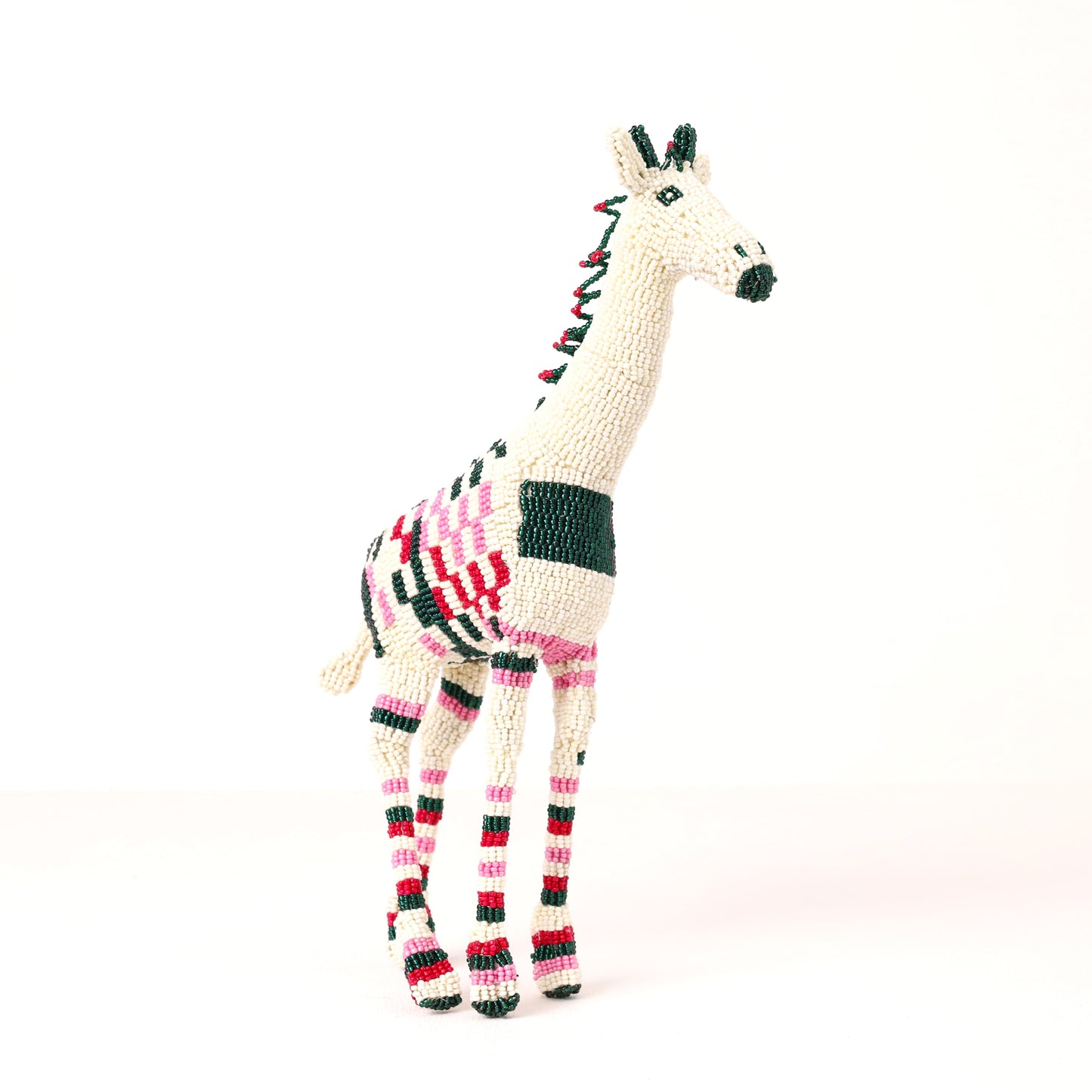 beaded giraffe art