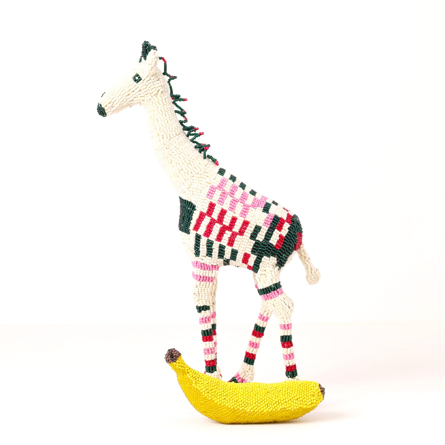 beaded giraffe art