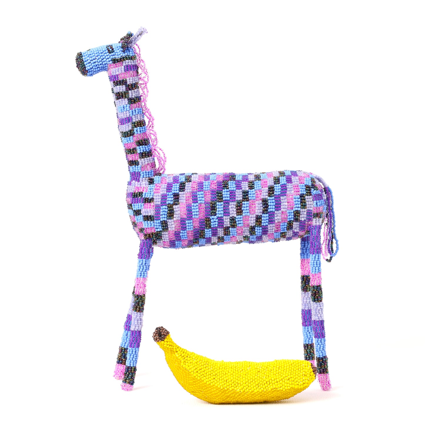 beaded giraffe art