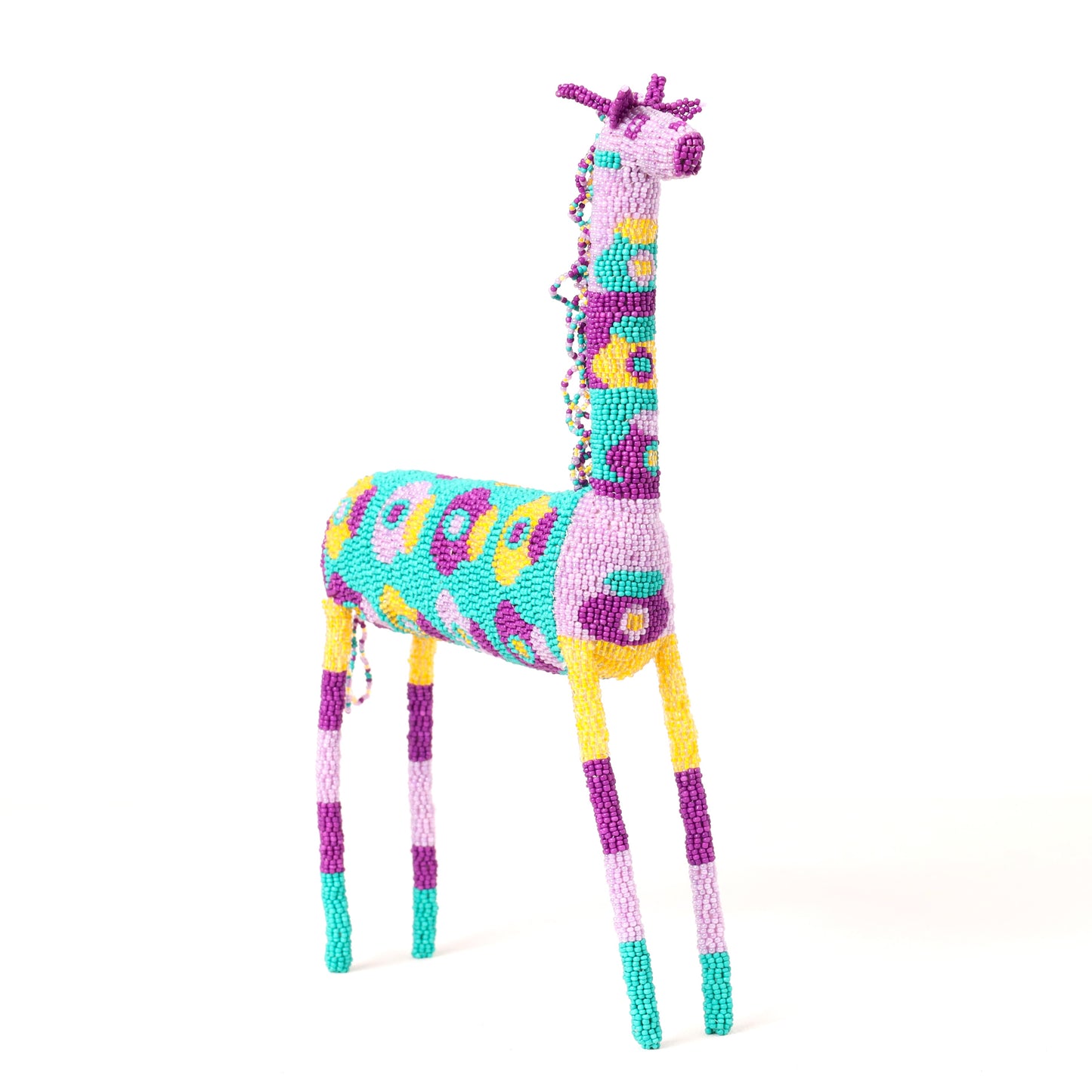 beaded giraffe art
