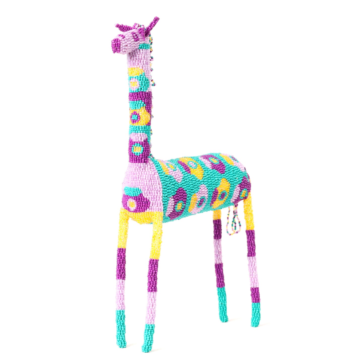 beaded giraffe art