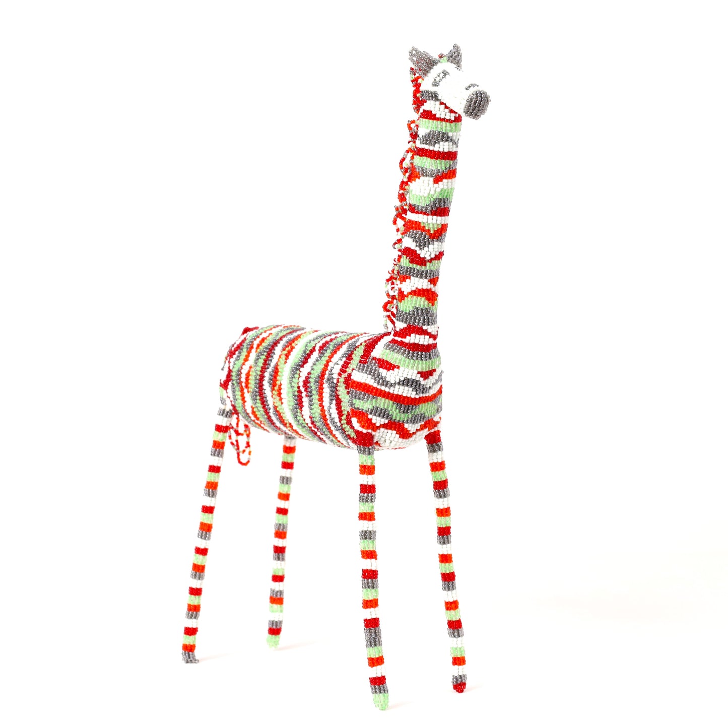 beaded giraffe art
