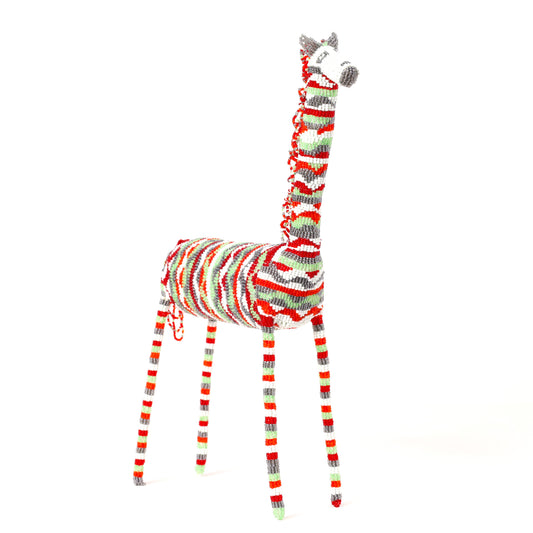 beaded giraffe art