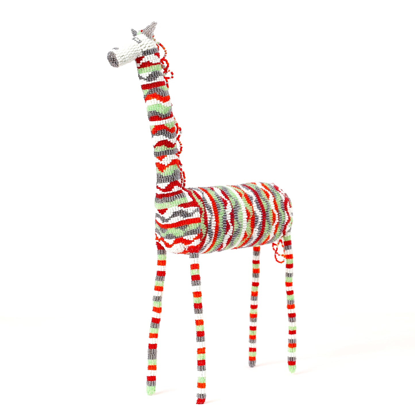 beaded giraffe art
