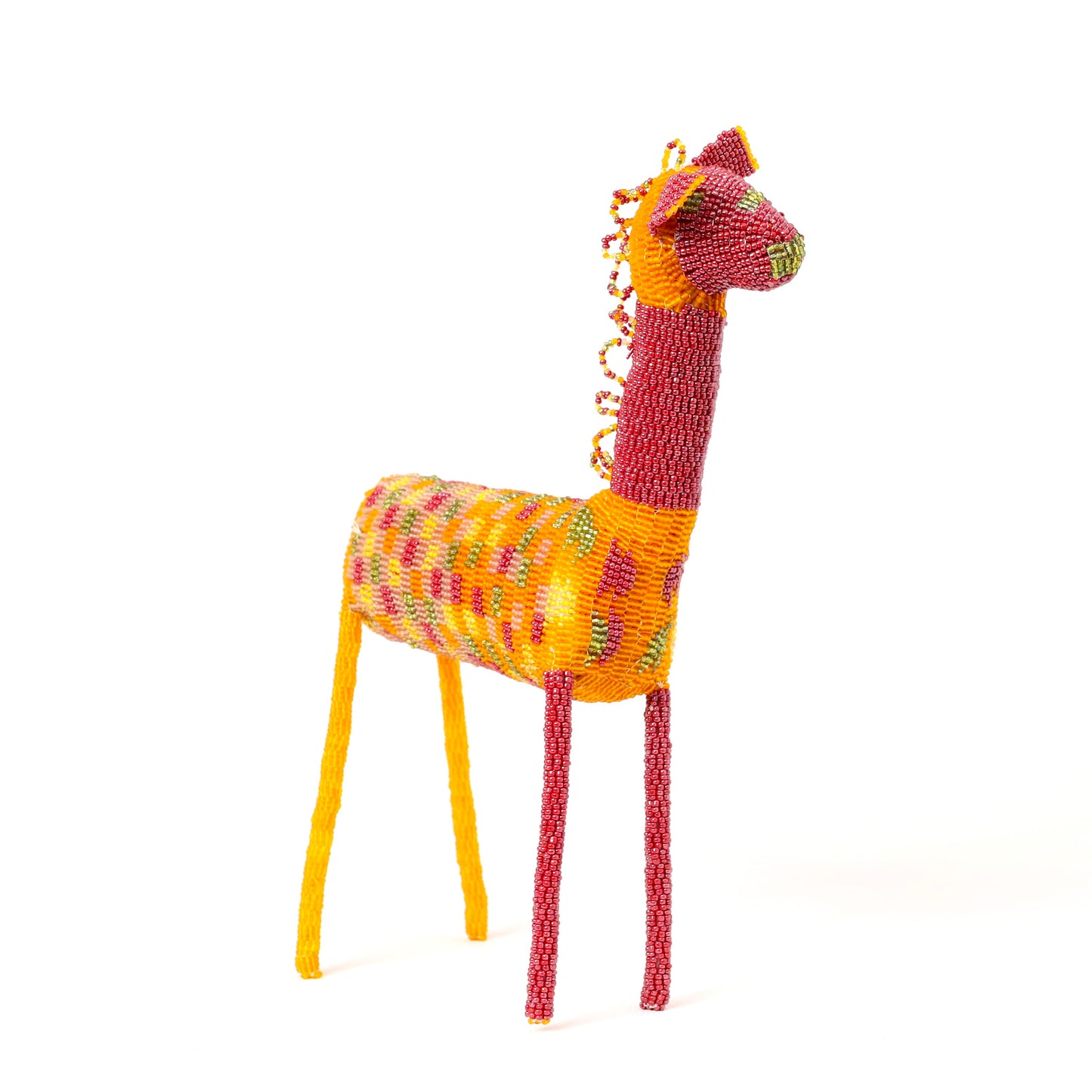 beaded giraffe art